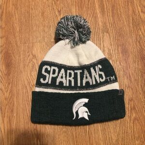 Michigan State Spartans Knit Beanie with Pom